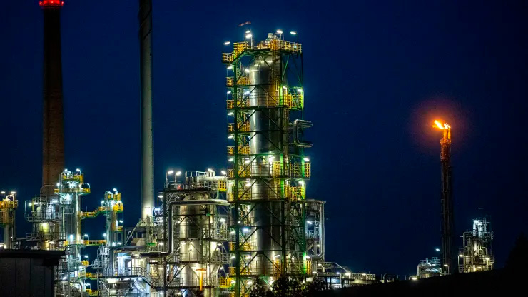 Нафтопереробний завод PCK Schwedt у Шведті, Німеччина, понеділок, 9 травня 2022 р.