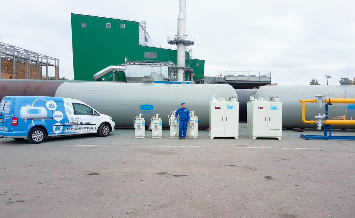 Види ємностей зберігання пропан-бутану УКРАВТОНОМГАЗ