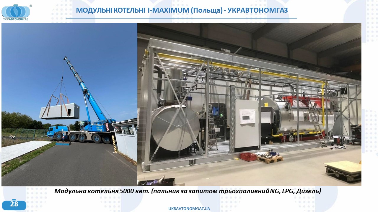 Модульні котельні УКРАВТОНОМГАЗ