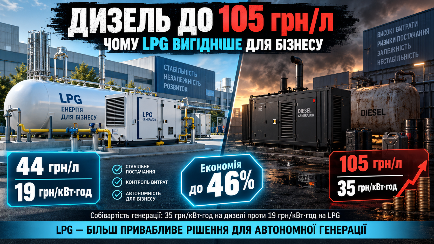 Вартість палива Укравтономгаз