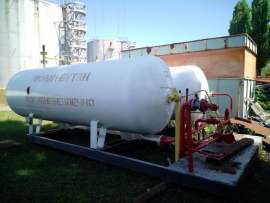Надземна ємність б/у 5 м3, для зберігання LPD, аварійне газопостачання пропан-бутаном