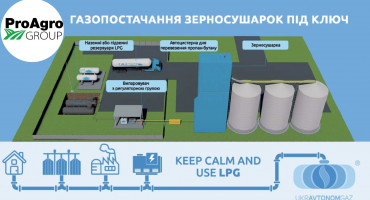 Газопостачання зерносушарок пропан-бутаном: Чому агробізнес відмовляється від твердого палива. 